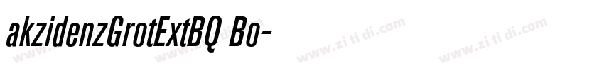 akzidenzGrotExtBQ Bo字体转换